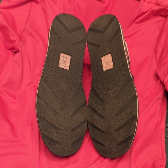 🌺🪻🌹🌼Women's Ariat leather Cruisers Floral Slip-On Shoes Size 7.5 B🌺🪻🌹🌼 - Picture 6 of 8